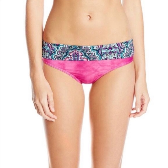 Prana Lavana Womens Swim Bottom Fuchsia Namaste Small - Picture 1 of 11